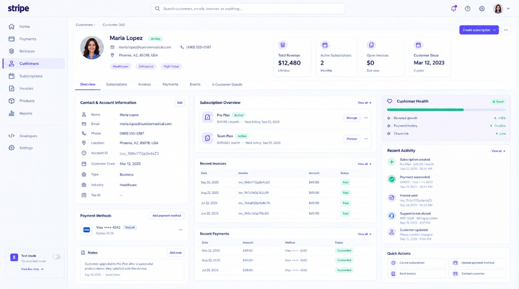 Customer 360 view
