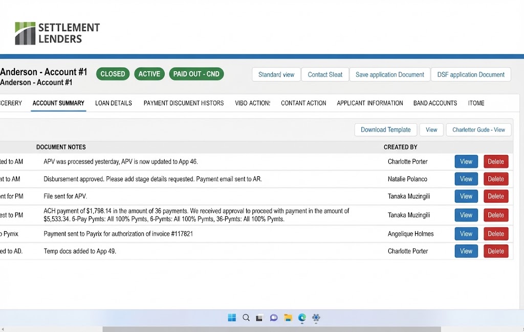 Financial dashboard