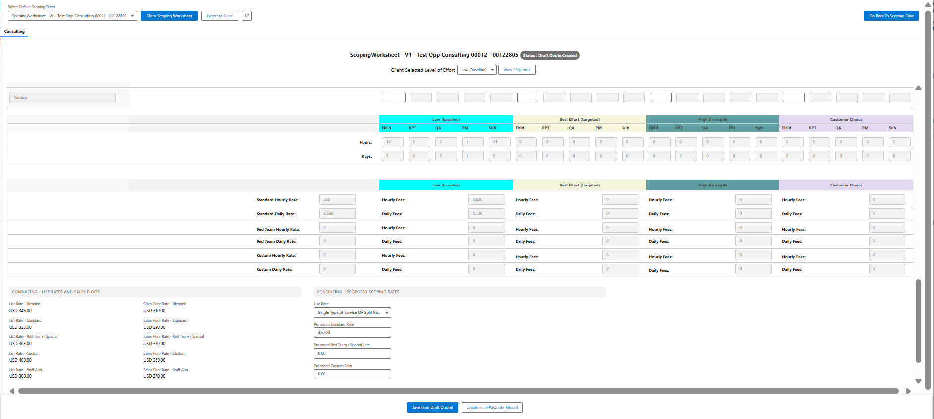 Scoping Worksheet - Managed Services
