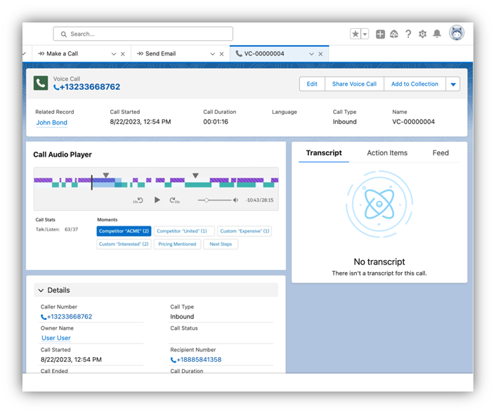 Call Recording Sync